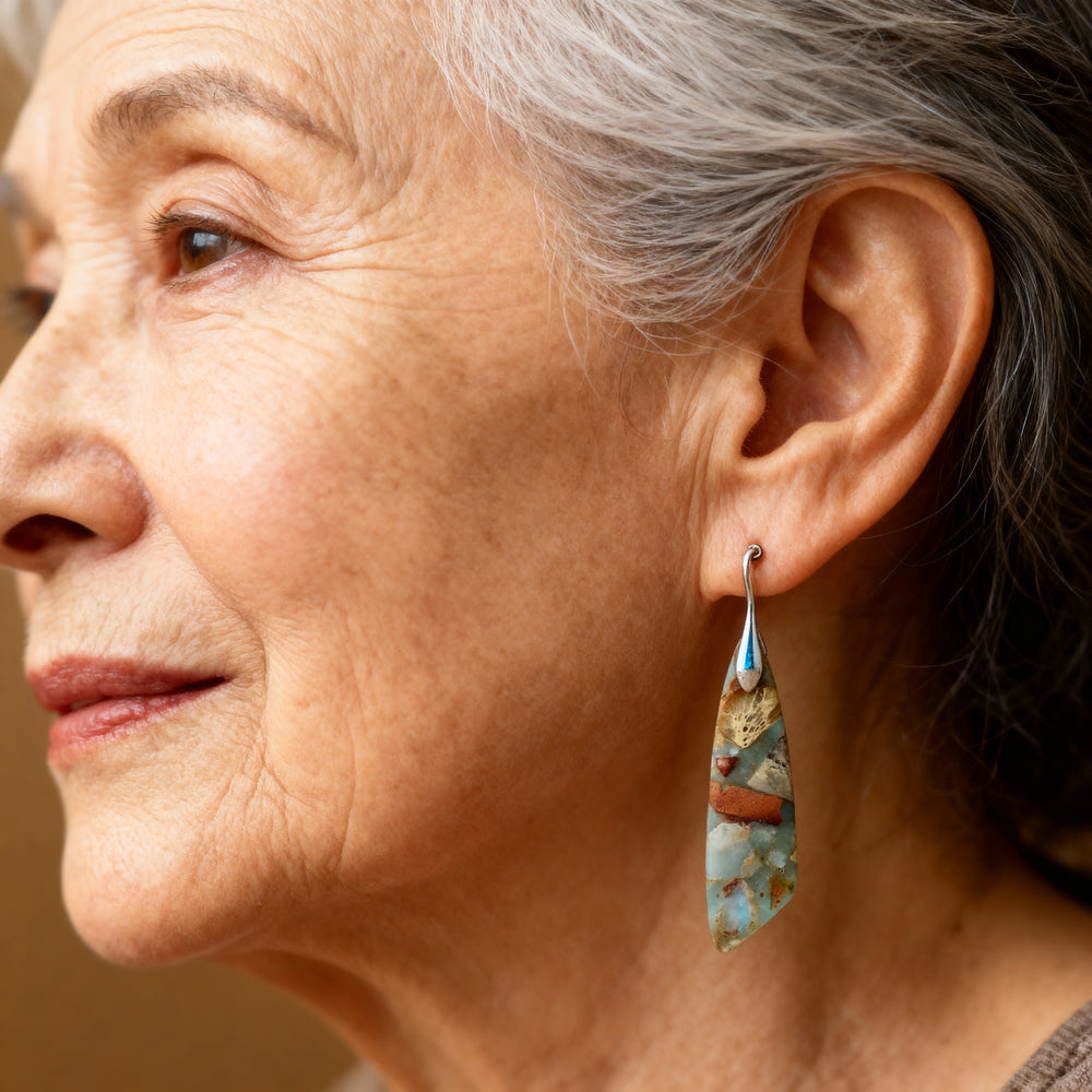 Vintage Nature Stone Earrings